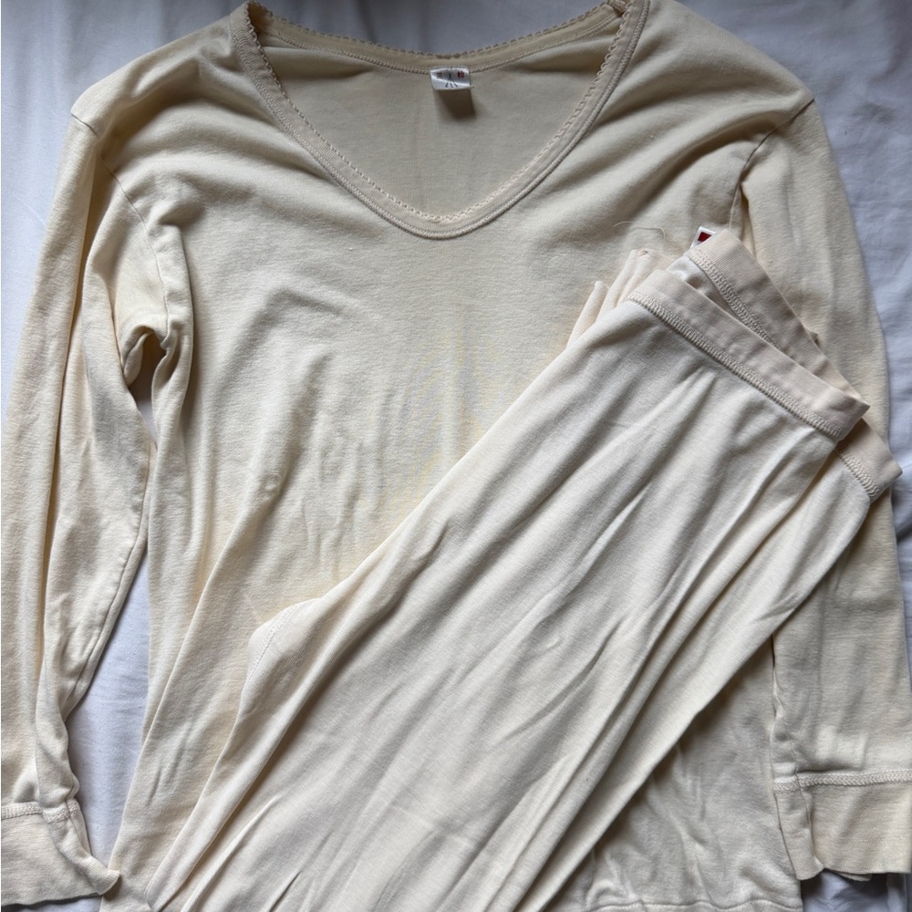 Butter Yellow lounge Long Sleeve Top and Pants Set